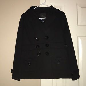 Black pea coat